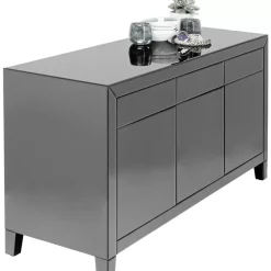 KARE Design Sideboard Luxury Push Grau- Kommoden & Sideboards
