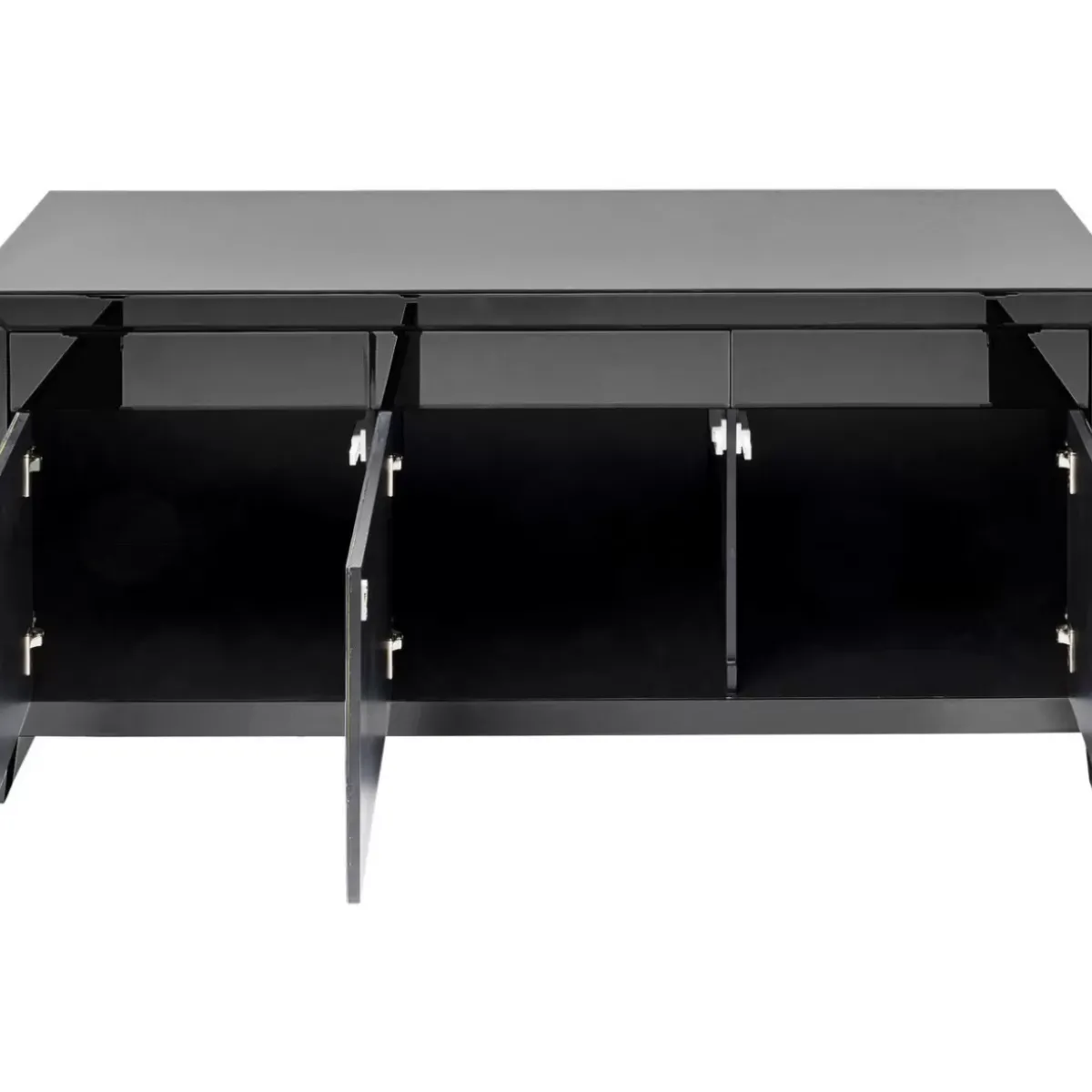 KARE Design Sideboard Luxury Push Grau- Kommoden & Sideboards