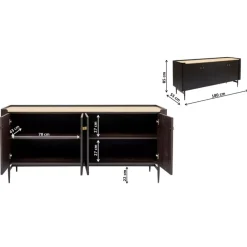 KARE Design Sideboard Milano 180- Kommoden & Sideboards