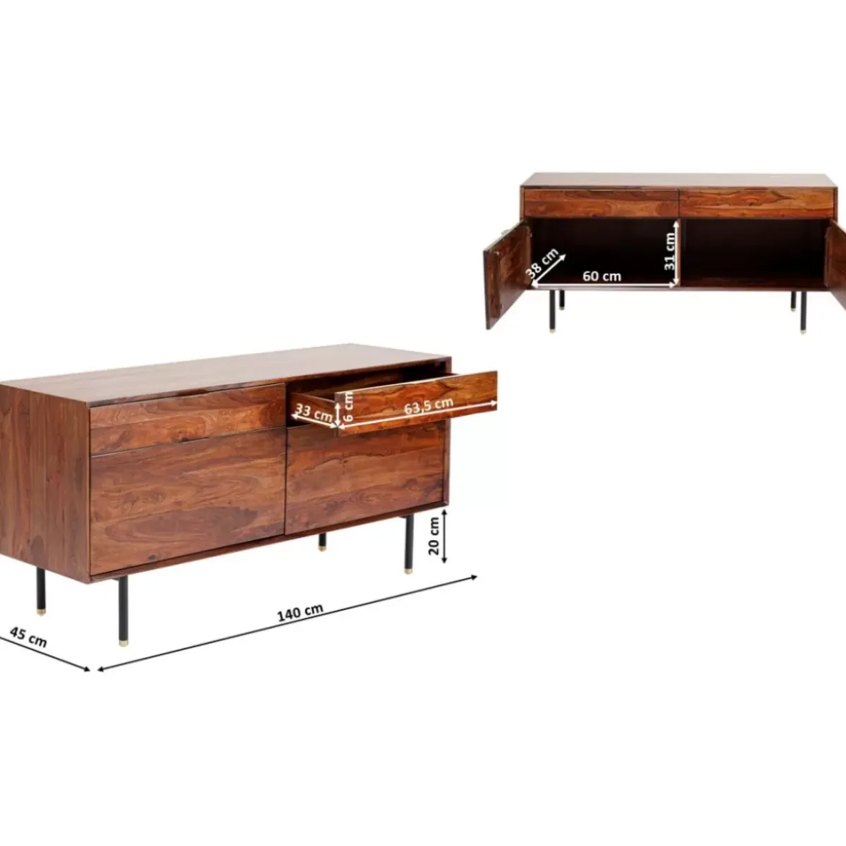 KARE Design Sideboard Ravello 140- Kommoden & Sideboards