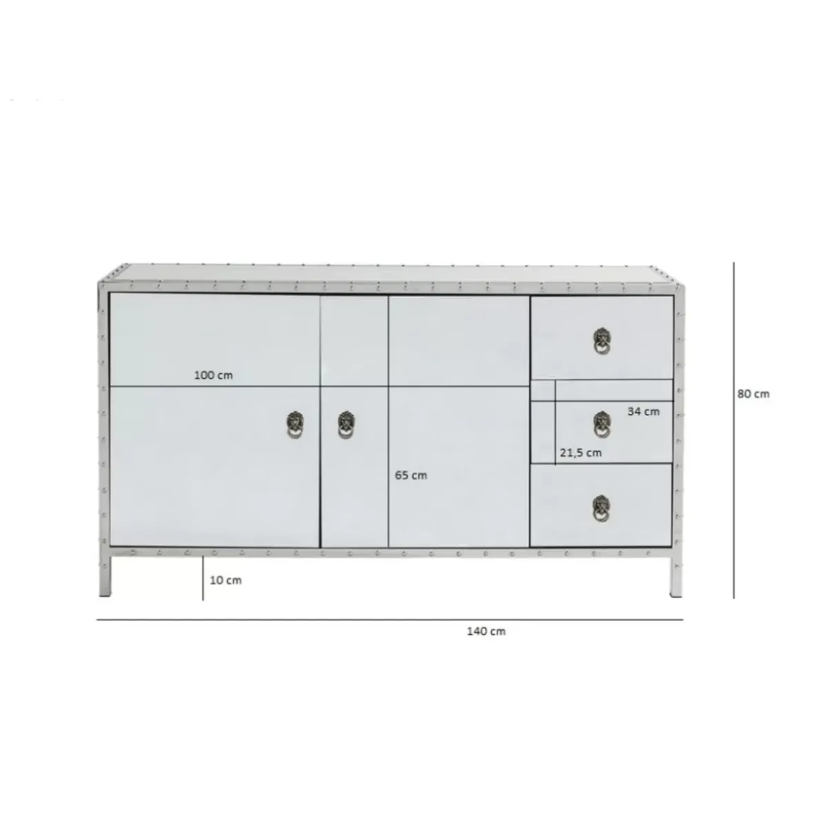 KARE Design Sideboard Rivet- Kommoden & Sideboards