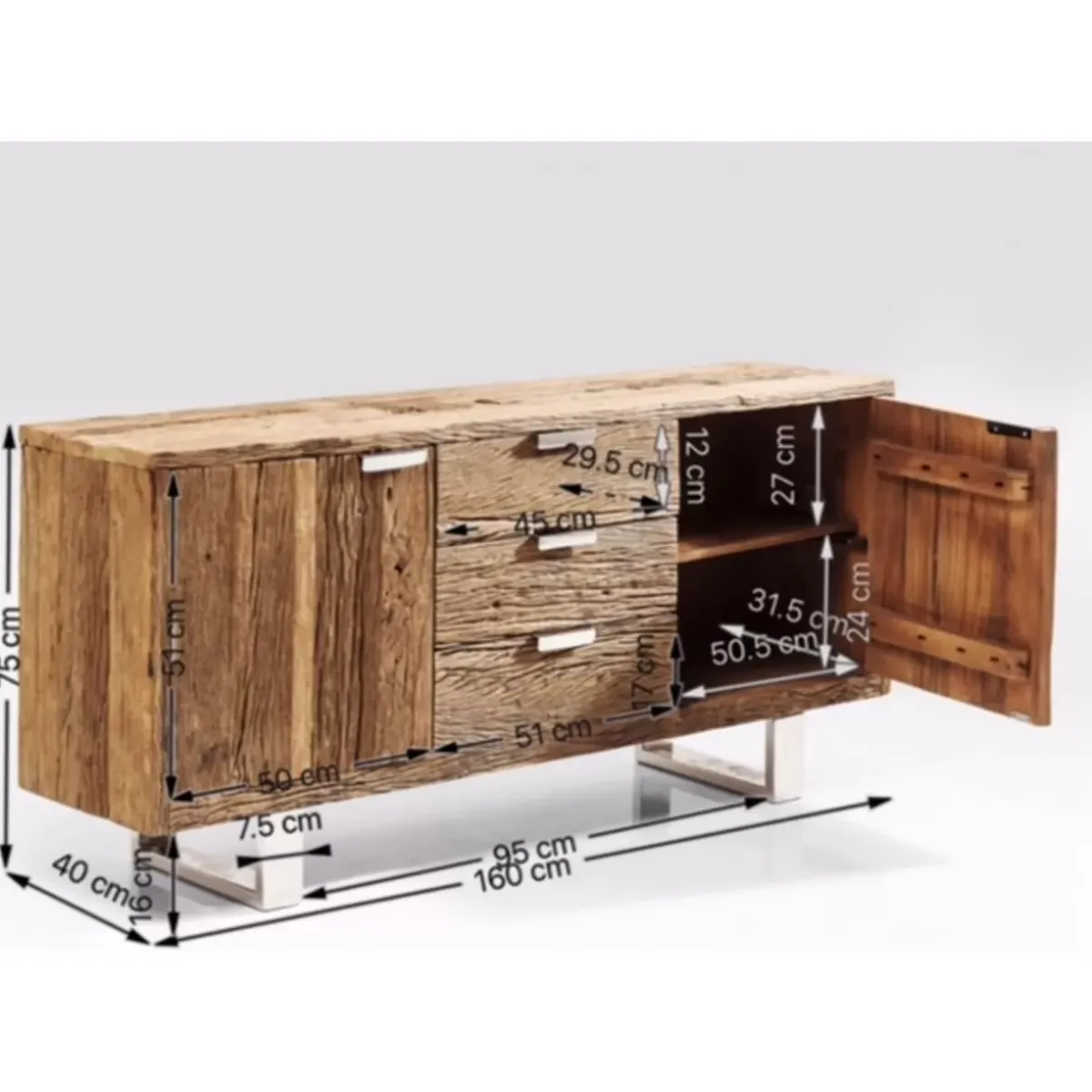 KARE Design Sideboard Rustico- Kommoden & Sideboards