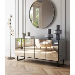 KARE Design Sideboard Soran Schwarz 160X45Cm- Kommoden & Sideboards