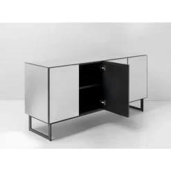 KARE Design Sideboard Soran Schwarz 160X45Cm- Kommoden & Sideboards