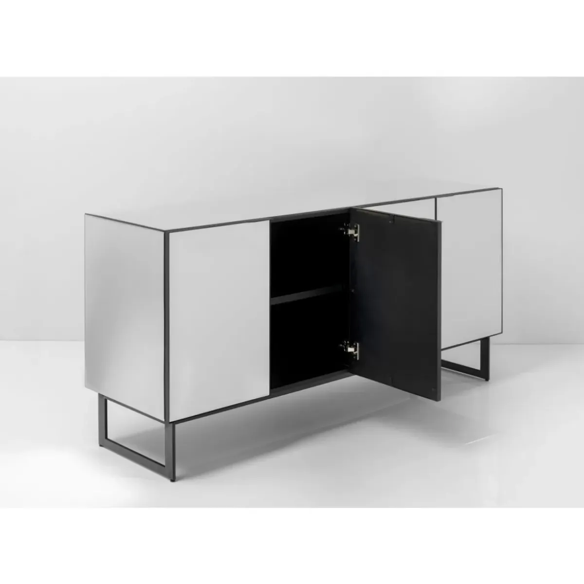KARE Design Sideboard Soran Schwarz 160X45Cm- Kommoden & Sideboards