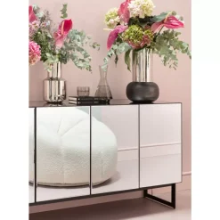 KARE Design Sideboard Soran Schwarz 160X45Cm- Kommoden & Sideboards