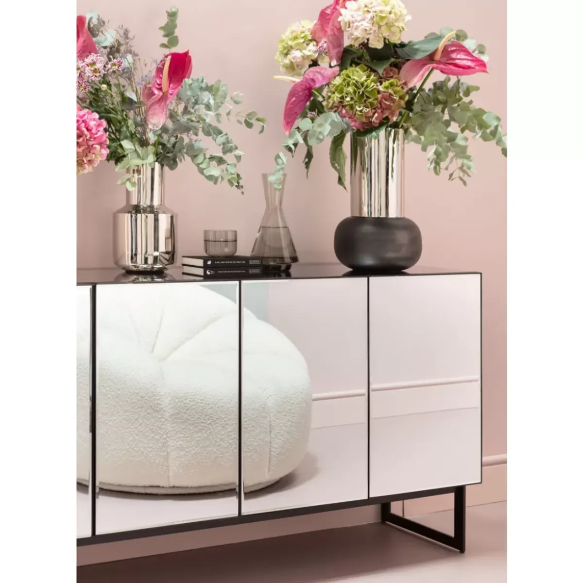 KARE Design Sideboard Soran Schwarz 160X45Cm- Kommoden & Sideboards