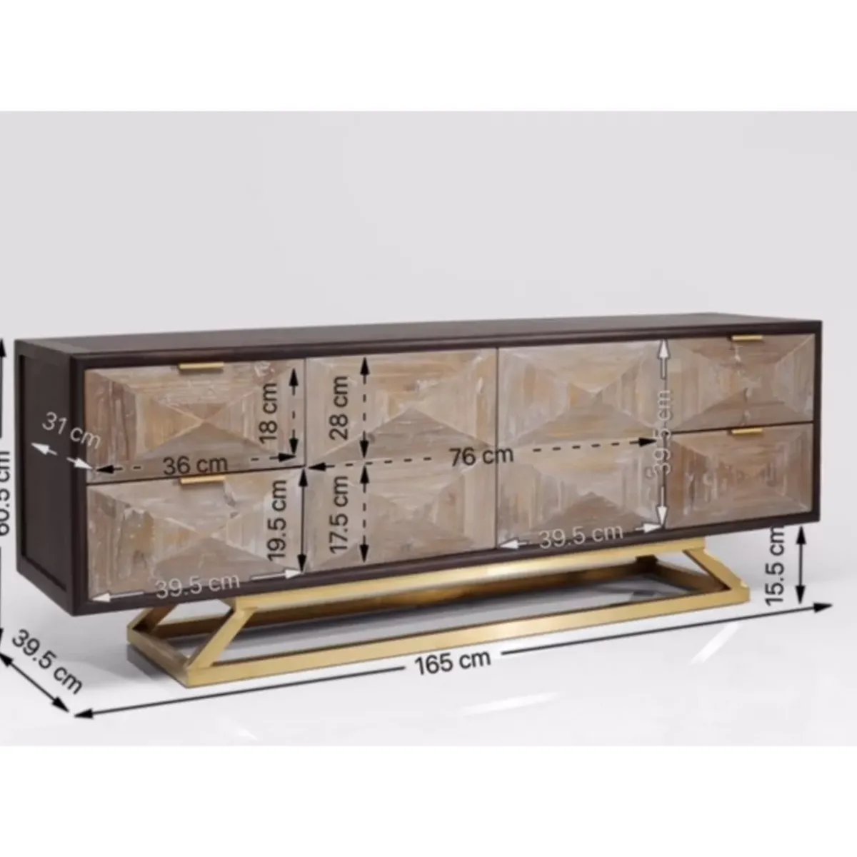 KARE Design Sideboard Triangolo- Kommoden & Sideboards