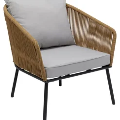 KARE Design Sitzgruppe Elba Quattro Natur (4/Tlg.)- Outdoormöbel