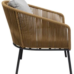 KARE Design Sitzgruppe Elba Quattro Natur (4/Tlg.)- Outdoormöbel