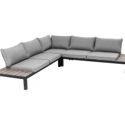 KARE Design Sitzgruppe Holiday Schwarz (4-Tlg.)- Outdoormöbel