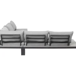 KARE Design Sitzgruppe Holiday Schwarz (4-Tlg.)- Outdoormöbel