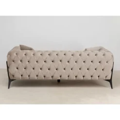 KARE Design Sofa Bellissima 2-Sitzer Velvet Beige 200Cm- Sofas & Couches