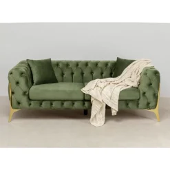 KARE Design Sofa Bellissima 2-Sitzer Velvet Grun 200Cm- Sofas & Couches