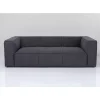 KARE Design Sofa Cubetto 3-Sitzer Dunkelgrau 220Cm- Sofas & Couches