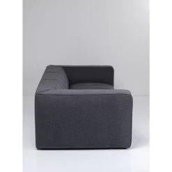 KARE Design Sofa Cubetto 3-Sitzer Dunkelgrau 220Cm- Sofas & Couches