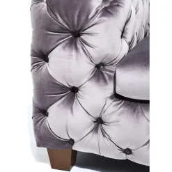 KARE Design Sofa Desire 3-Sitzer Silbergrau- Sofas & Couches