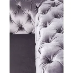 KARE Design Sofa Desire 3-Sitzer Silbergrau- Sofas & Couches