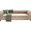 KARE Design Sofa Desire 3-Sitzer Velvet Ecru- Sofas & Couches