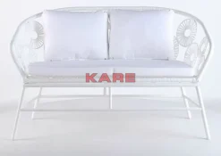 KARE Design Sofa Ibiza Weiss- Outdoormöbel
