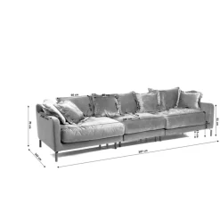 KARE Design Sofa Lullaby 3-Sitzer Taupe- Sofas & Couches