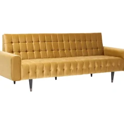 KARE Design Sofa Milchbar 3-Sitzer Velvet Honey- Sofas & Couches