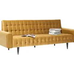 KARE Design Sofa Milchbar 3-Sitzer Velvet Honey- Sofas & Couches