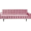 KARE Design Sofa Milchbar 3-Sitzer Velvet Rose- Sofas & Couches
