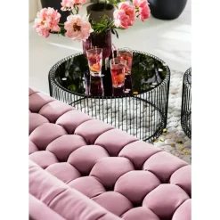 KARE Design Sofa Milchbar 3-Sitzer Velvet Rose- Sofas & Couches