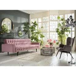 KARE Design Sofa Milchbar 3-Sitzer Velvet Rose- Sofas & Couches