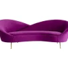 KARE Design Sofa Night Fever 3-Sitzer Lila- Sofas & Couches