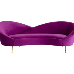 KARE Design Sofa Night Fever 3-Sitzer Lila- Sofas & Couches