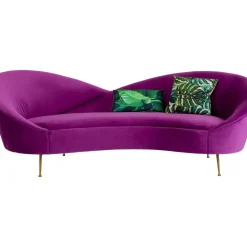 KARE Design Sofa Night Fever 3-Sitzer Lila- Sofas & Couches