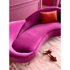 KARE Design Sofa Night Fever 3-Sitzer Lila- Sofas & Couches