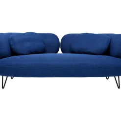 KARE Design Sofa Peppo 2-Sitzer Blau 182Cm- Sofas & Couches