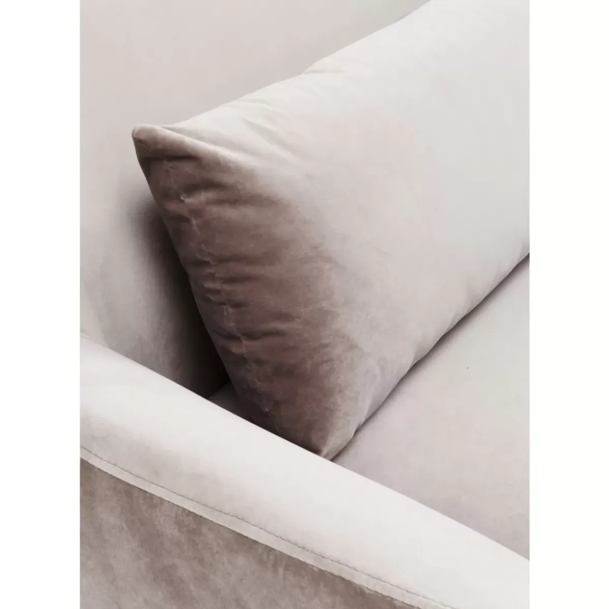 KARE Design Sofa Proud 3-Sitzer Grau- Sofas & Couches