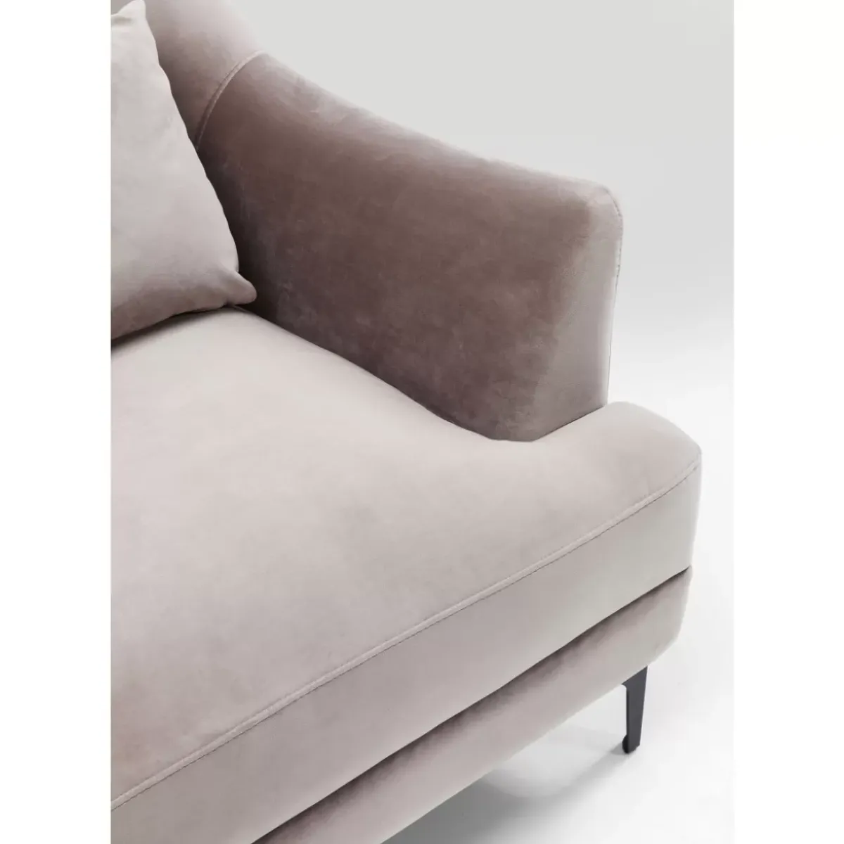 KARE Design Sofa Proud 3-Sitzer Grau- Sofas & Couches