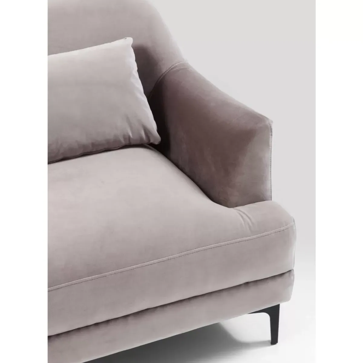KARE Design Sofa Proud 3-Sitzer Grau- Sofas & Couches