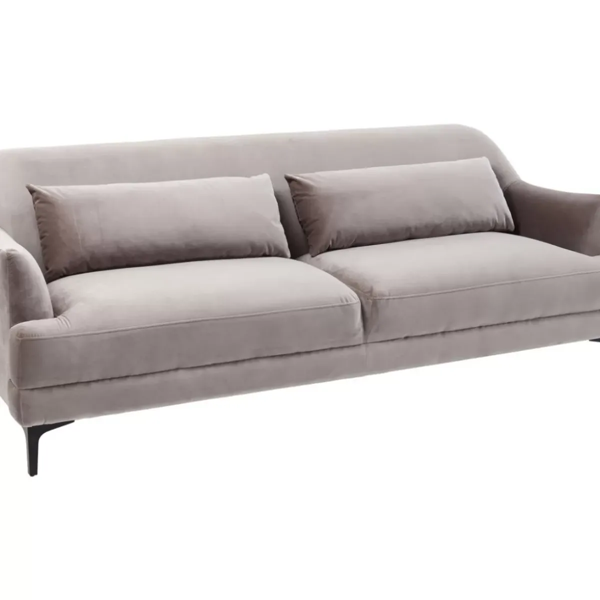 KARE Design Sofa Proud 3-Sitzer Grau- Sofas & Couches