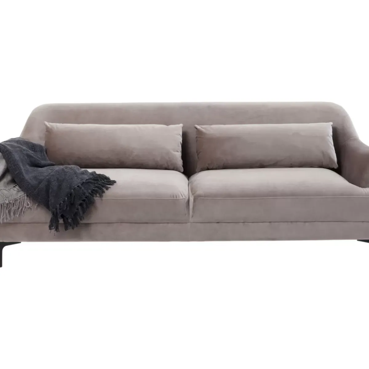 KARE Design Sofa Proud 3-Sitzer Grau- Sofas & Couches
