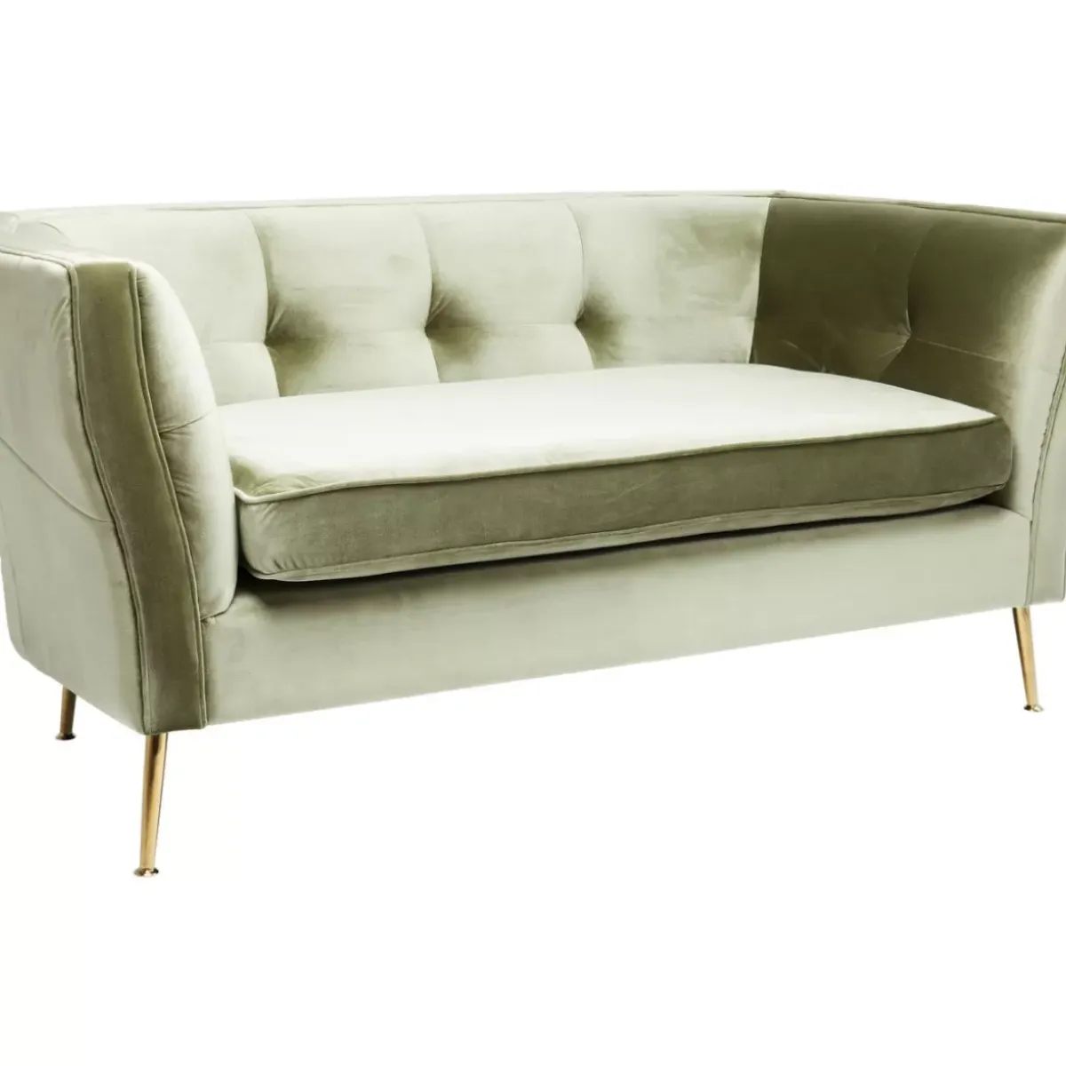 KARE Design Sofa Rimini 2-Sitzer Grun- Sofas & Couches