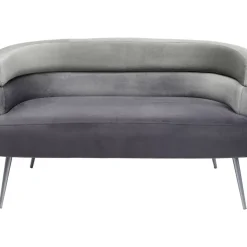 KARE Design Sofa Sandwich 2-Sitzer Grau- Sofas & Couches