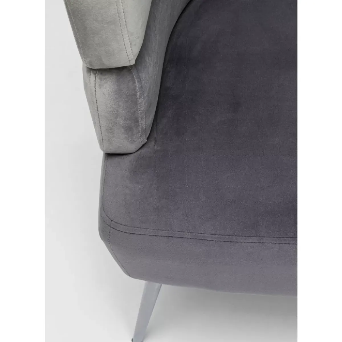 KARE Design Sofa Sandwich 2-Sitzer Grau- Sofas & Couches