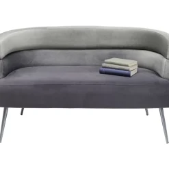 KARE Design Sofa Sandwich 2-Sitzer Grau- Sofas & Couches