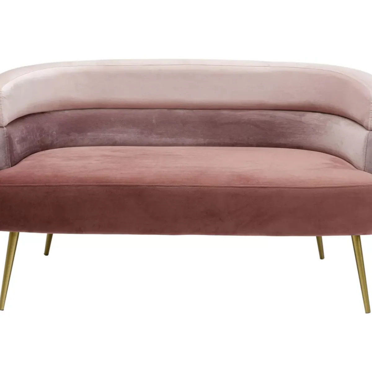 KARE Design Sofa Sandwich 2-Sitzer Rosa- Sofas & Couches