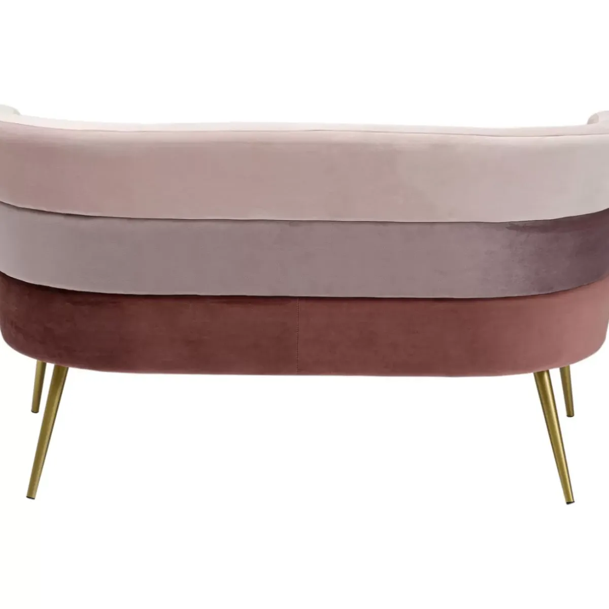 KARE Design Sofa Sandwich 2-Sitzer Rosa- Sofas & Couches