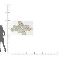 KARE Design Spiegel Bubbles Messing 183X93Cm- Spiegel