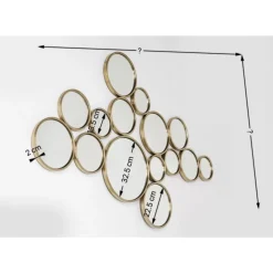 KARE Design Spiegel Bubbles Messing 183X93Cm- Spiegel