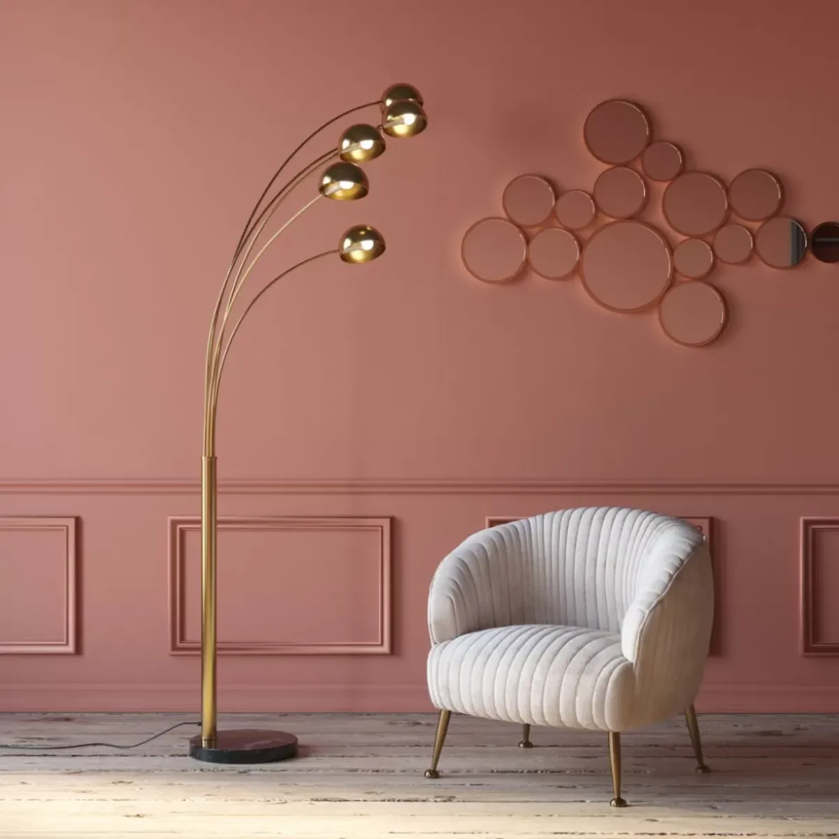 KARE Design Spiegel Bubbles Messing 183X93Cm- Spiegel