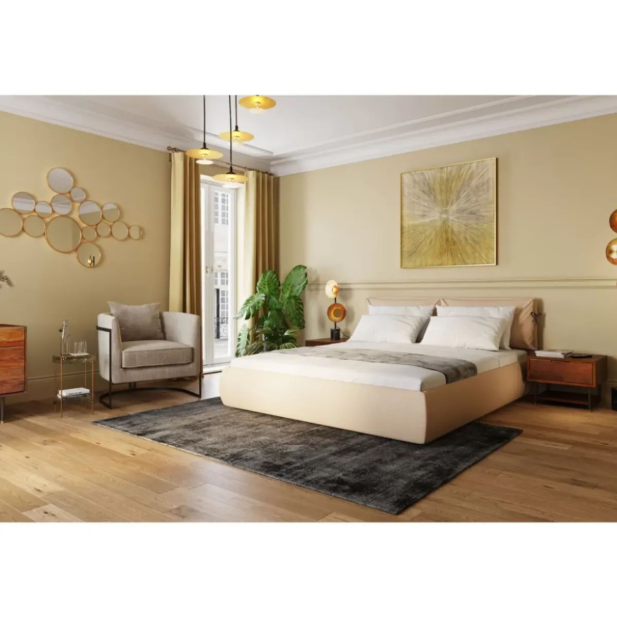 KARE Design Spiegel Bubbles Messing 183X93Cm- Spiegel